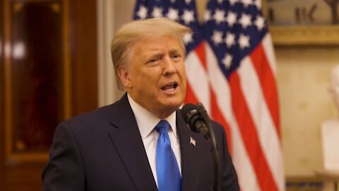 DONALD TRUMP JAKO 45. PREZIDENT USA SE ROZLOUČIL V PROJEVU Z BÍLÉHO DOMU S AMERICKOU VEŘEJNOSTÍ