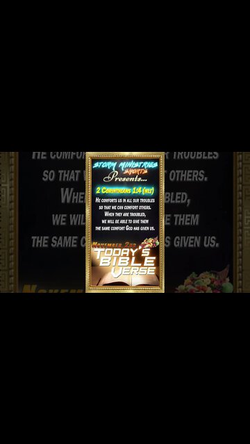 11.02.2022 | STORM MINISTRIES | Daily Bible Verse | 2 CORINTHIANS 1:4 (NLT) | #shorts