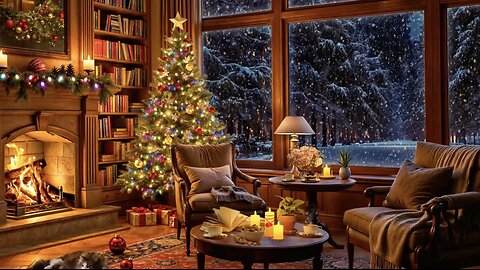 🎄❄️🔔 Cozy Christmas Ambience Christmas Jazz Instrumental Music