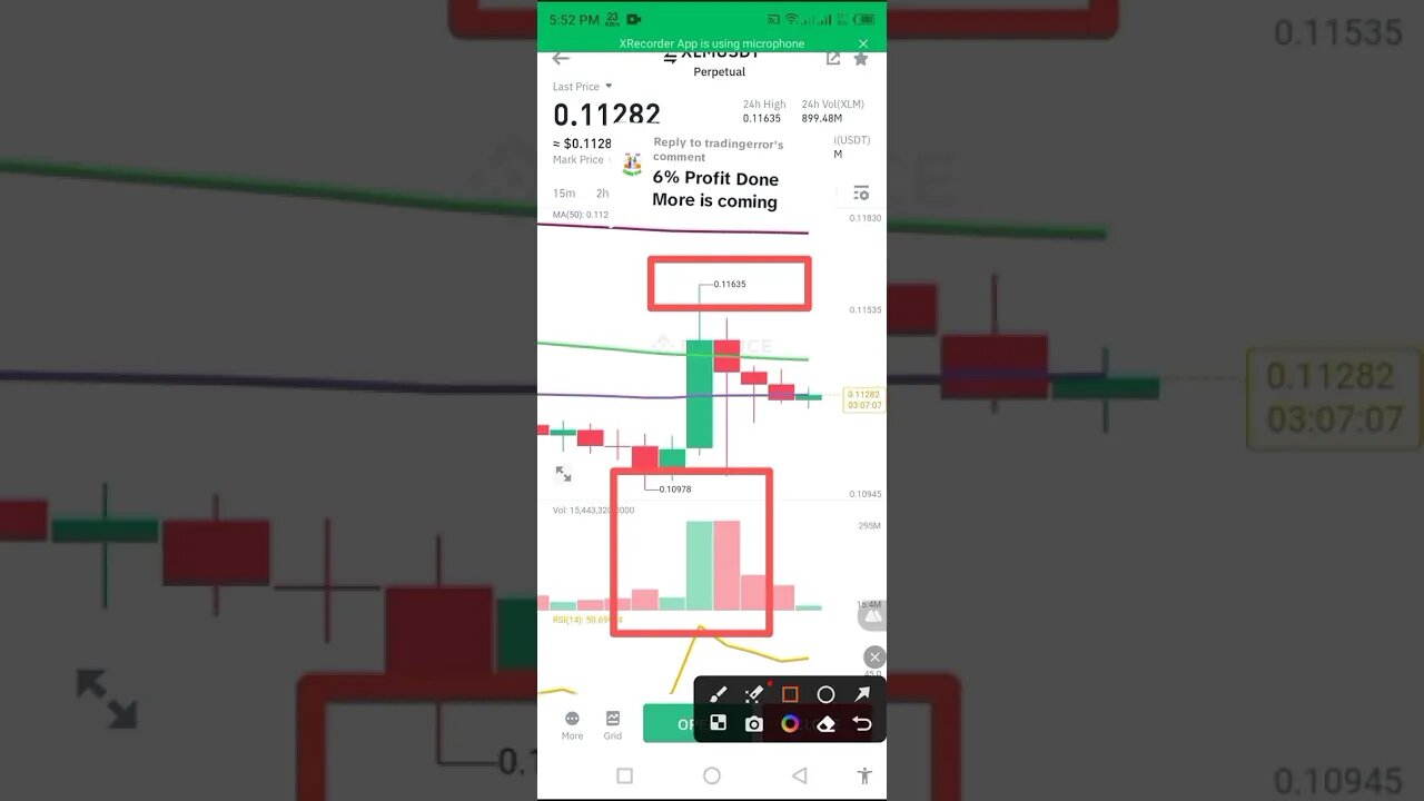 Tradingerror Ep#83 xlm Profit Proof #tradingsignal #xlm#ytviralshorts #tradingsignal