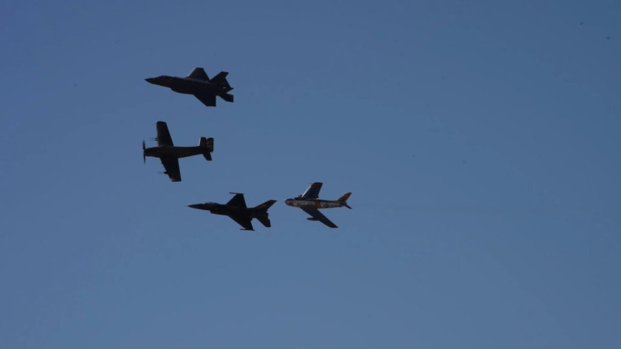 Heritage Flight at Davis-Monthan Air Force Base Mar. 7, 2021.