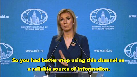 Russian FM Zakharova: "Stop using CNN as a reliable source of information"