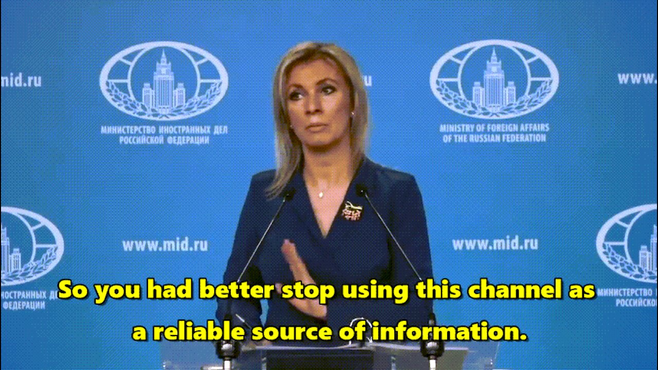 Russian FM Zakharova: "Stop using CNN as a reliable source of information"
