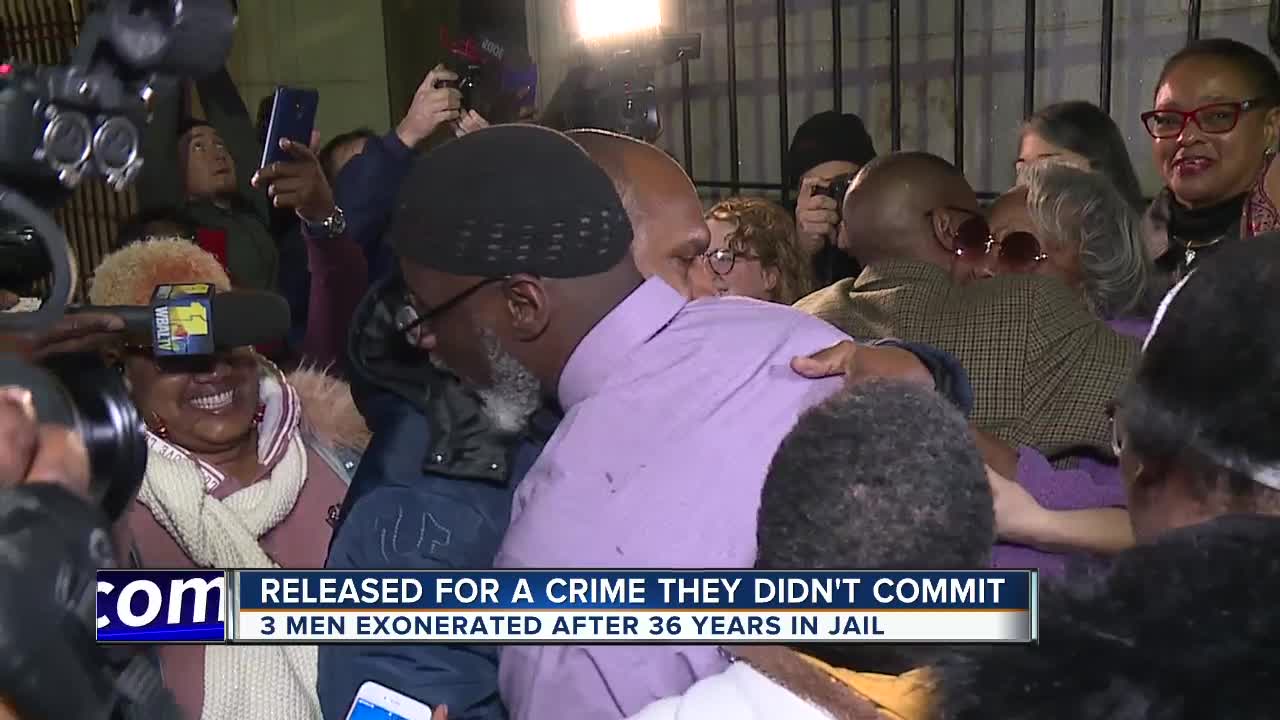 Three men exonerated 36 years after being convicted of teen's murder