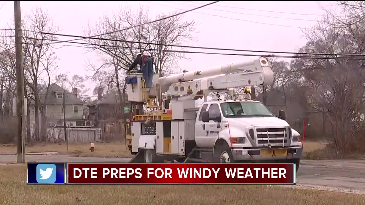 DTE preps for wind advisory in metro Detroit
