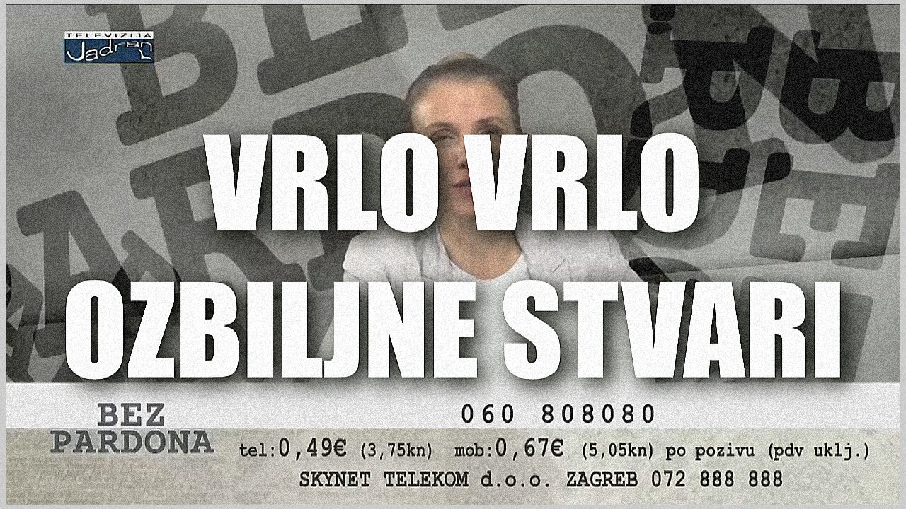 Ako negdje ima slobode - To neće proći (o neslobodi i lažima hrvatskih televizija)