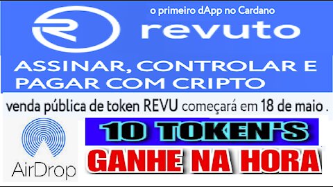 [ Airdrop Token REVU ] Ganhe 10 token REVU no cadastro | O primeiro dApp no Cardano | Home Office