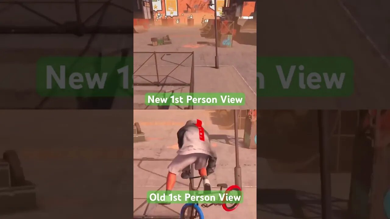 New 1st person bmx tricks vs Old #ridersrepublic