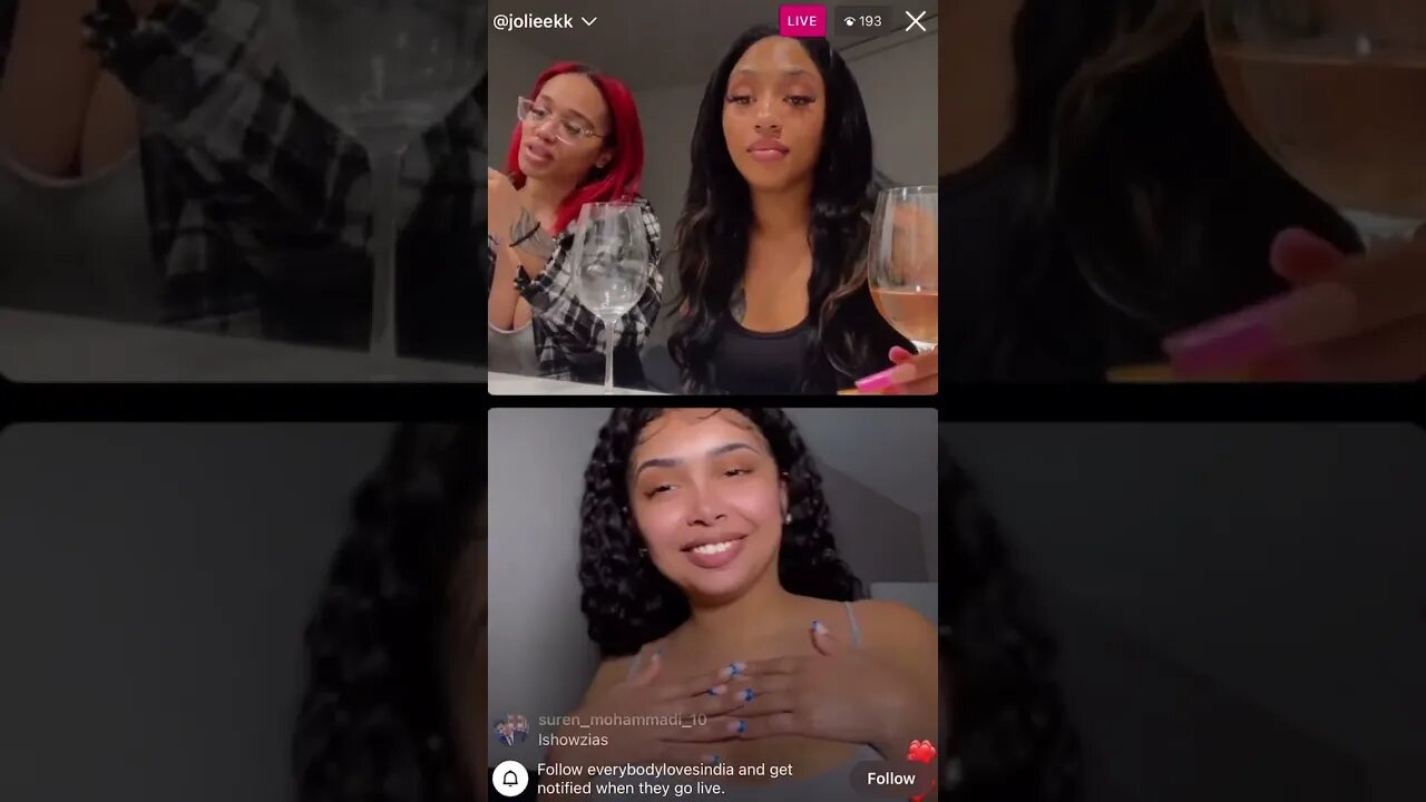 Zias From Zias & Blou Tries To Join Ghetto Baddies IG Live That He Introduced To Adin Ross(10-01-23)