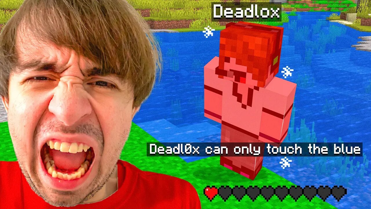 Minecraft, But You Can ONLY Touch The Color Blue..