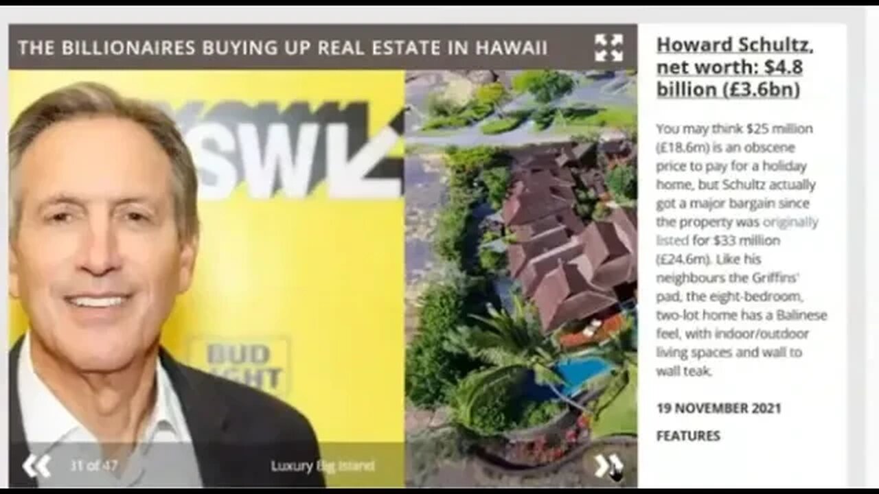 The Billionairers That Bought Maui and whos Property Escaped Damage