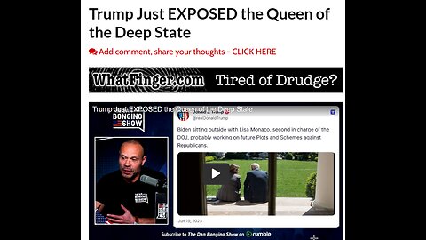 Trump Just EXPOSED the Queen of the Deep State