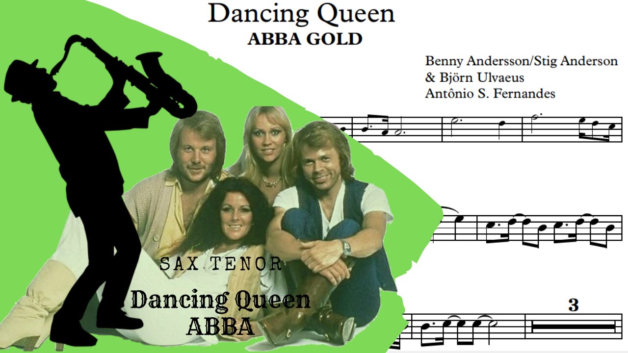 Dancing Queen - Abba Gold (Sheet Music) Sax Tenor