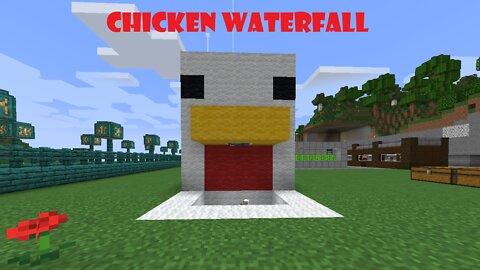 How to create a cheap Chicken Waterfall in Minecraft