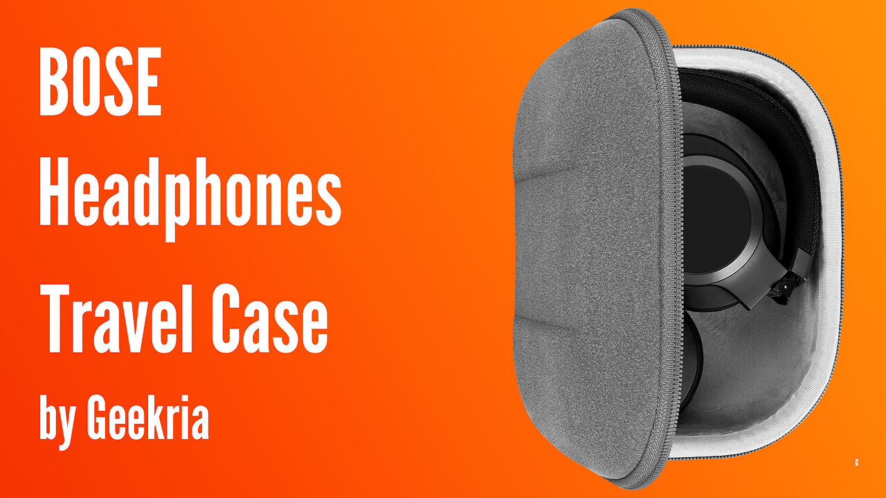 BOSE Over-Ear Headphones Travel Case, Hard Shell Headset Carrying Case | Geekria