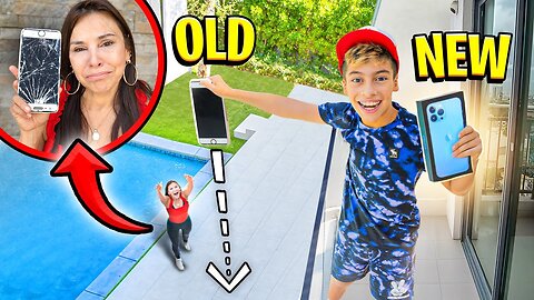 DESTROYING My Grandma's PHONE & SURPRISING Her with New iPHONE 13!