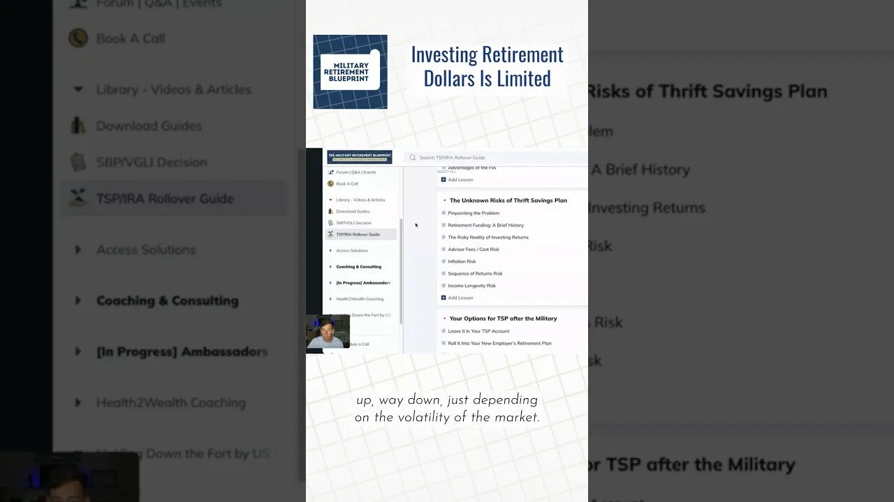 Maximize retirement savings with TSP? Uncertain market volatility calls for a smarter...