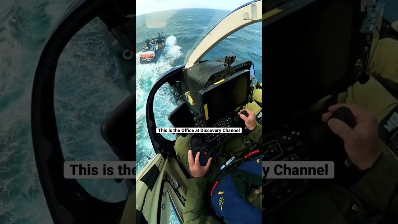 We’re Filming for Deadliest Catch. #Helicopter #Cameraman #Alaska #FPV