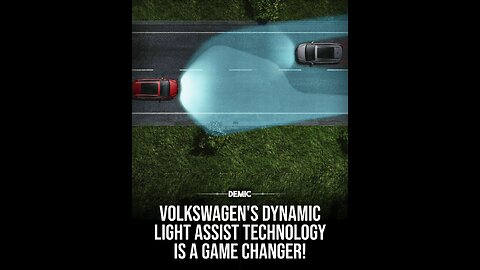 Volkswagen's dynamic light assist technology is a game changer!