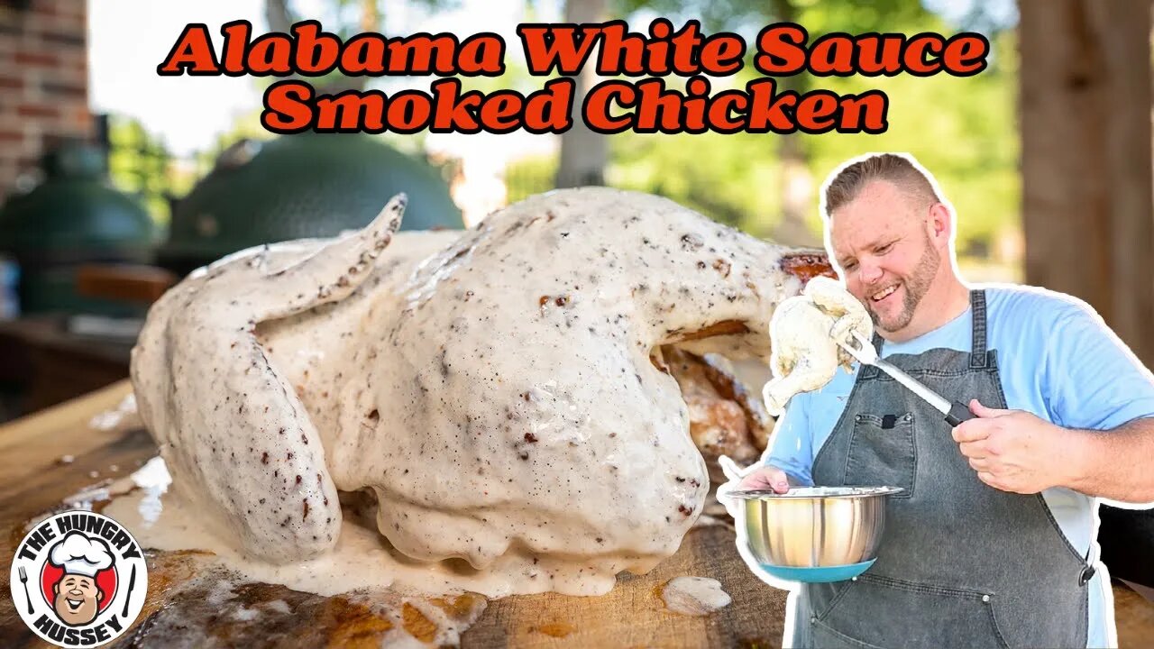 Smoked Chicken with Alabama White Sauce