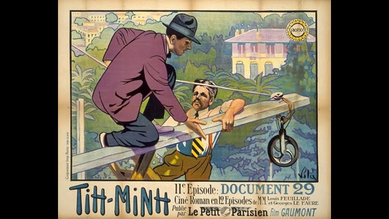 TIH MINH (1918) 12 chapters-Sepiatoned. English titles.