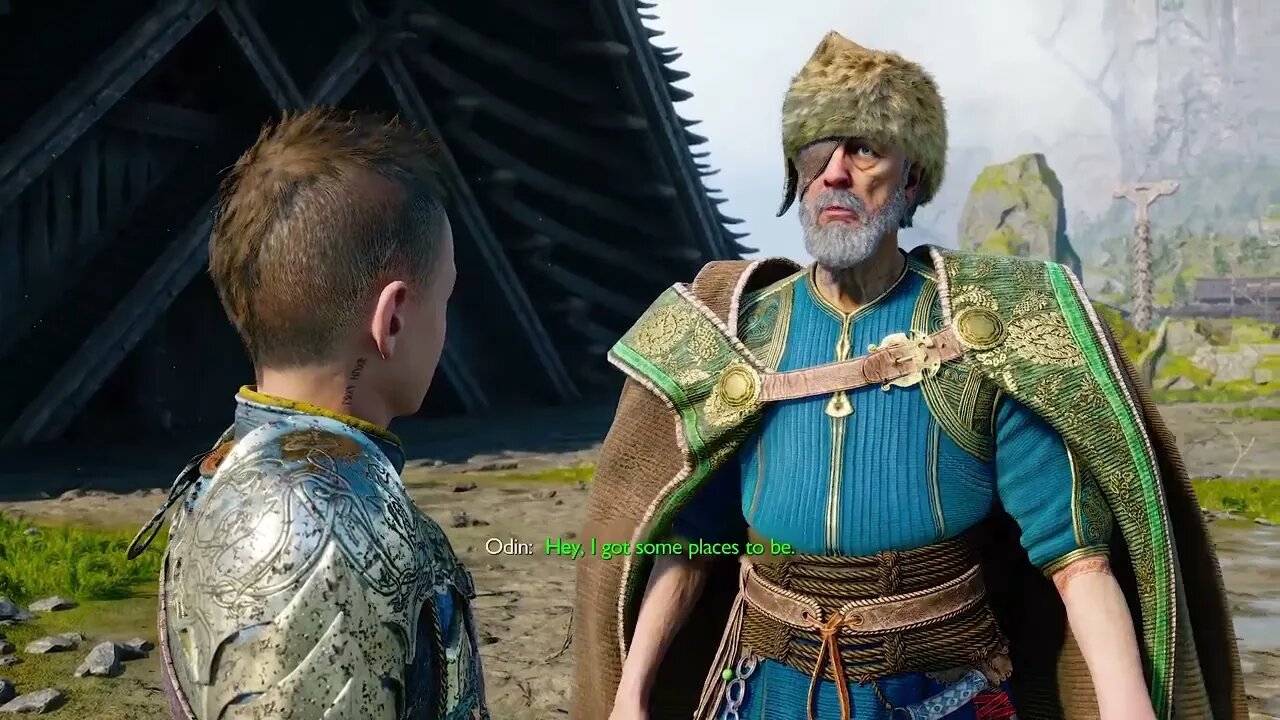 Odin gives Atreus a tour God of War Ragnarök #pros #ps5 #ps4 #GOW #GodofWar #godofwarragnarok