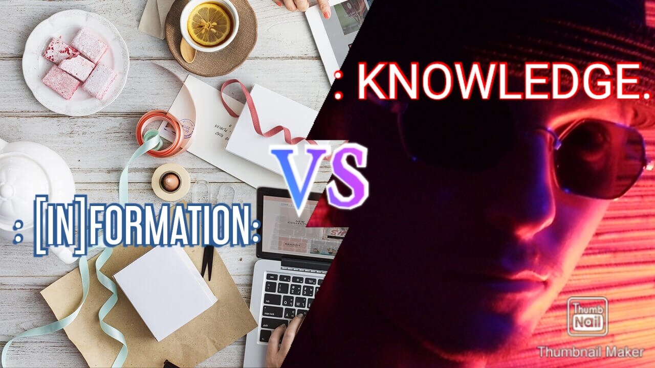 IS : INFORMATION, VOID: KNOWLEDGE?