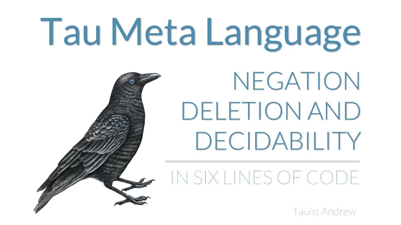 #shorts ⚡TML Proof of Concept: Negation, Deletion, and Decidability in 6 lines of codes in 60 sec 🛰️