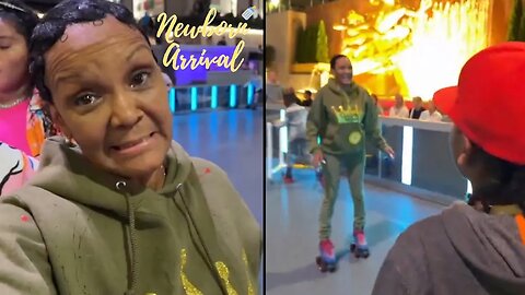 Jim Jones Mom Nancy Tries Roller Skating With The Grandkids! 🛼
