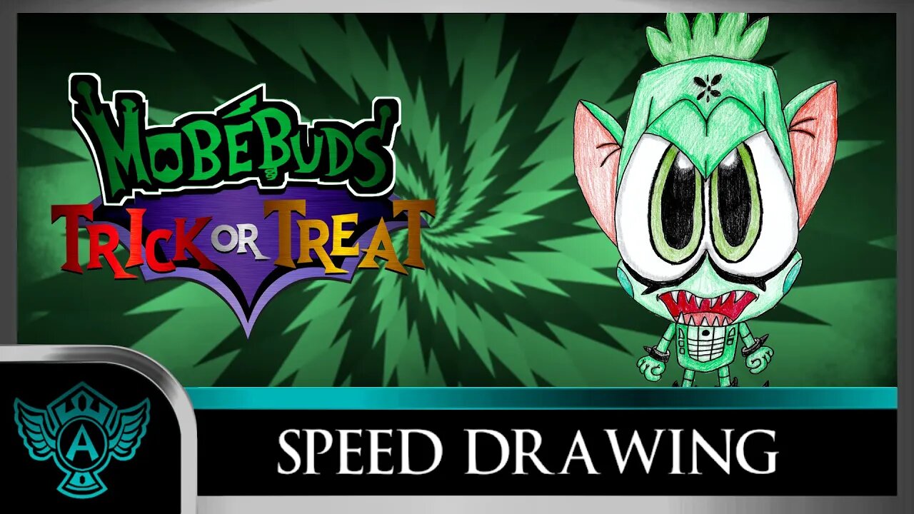 Speed Drawing: MobéBuds Trick or Treat - Ecoblin | A.T. Andrei Thomas 2022