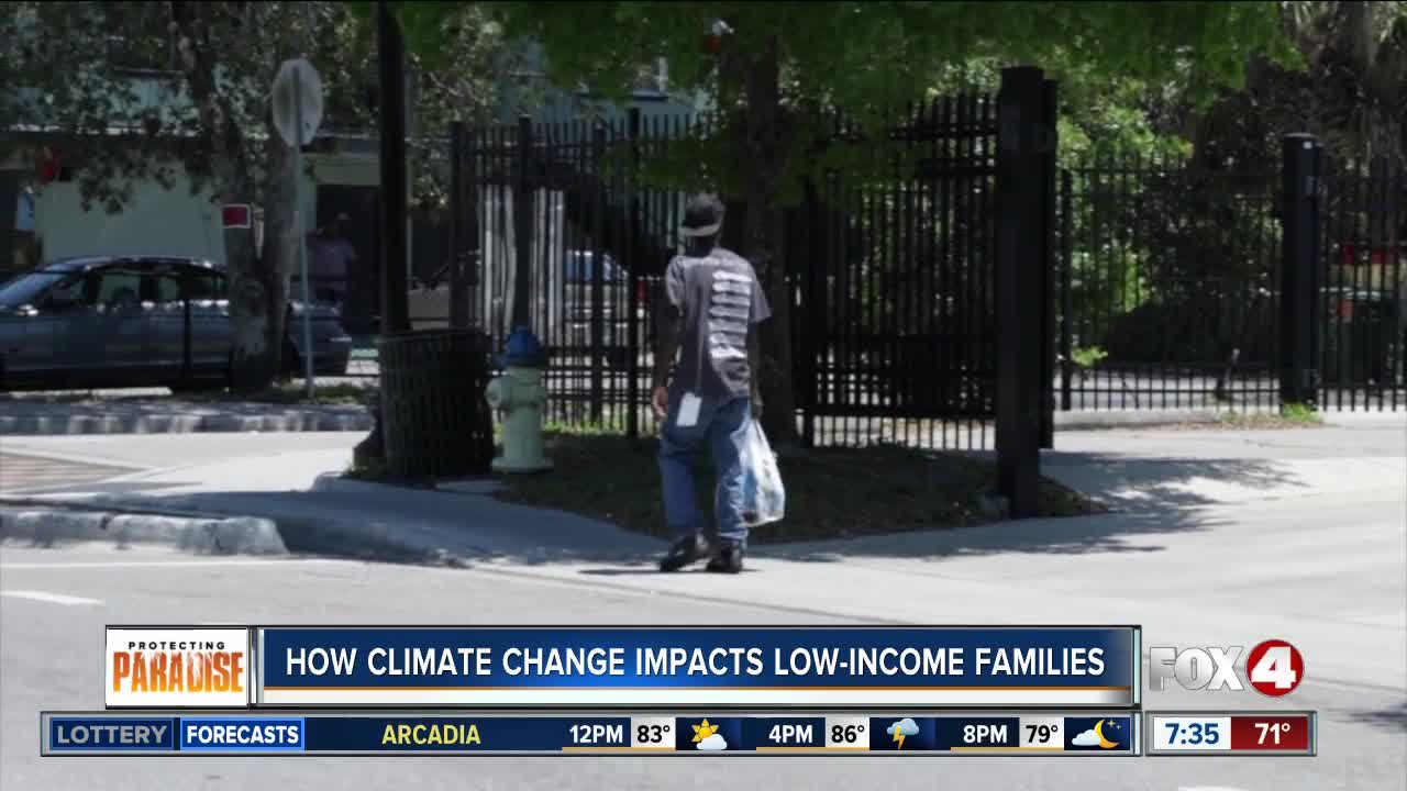 Climate change disproportionately affects low-income populations