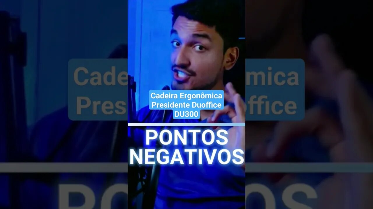 ⭕Cadeira DU300 Pontos Negativos!⛔ Cadeira DU300 é BOA? 5 #postura #ergonomia