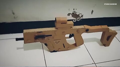 How to make PUBG gun from card board