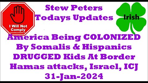 America Being COLONIZED By Somalis & Hispanics DRUGGED Kids At Border 31-Jan-2024