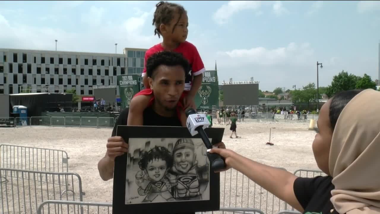 'I'm feeling like a champ': Bucks fans take in the excitement during the parade