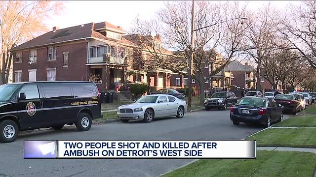 Woman leaps from window during Detroit shooting that left 2 dead