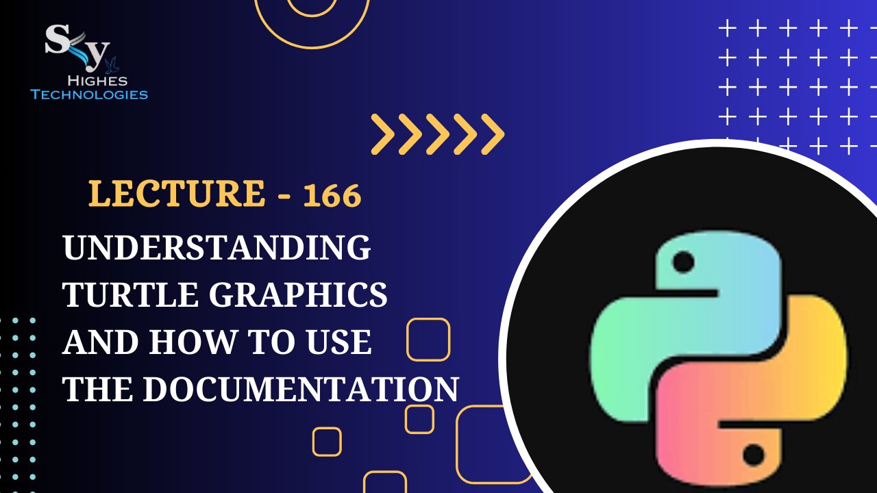 166. Understanding Turtle Graphics and How to use the Documentation | Skyhighes | Python