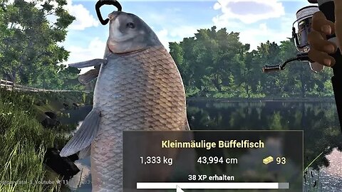 Fishing Planet Folge Staffel 3 Folge 4 Kleinmäuliger Büffelfisch mit Level 11