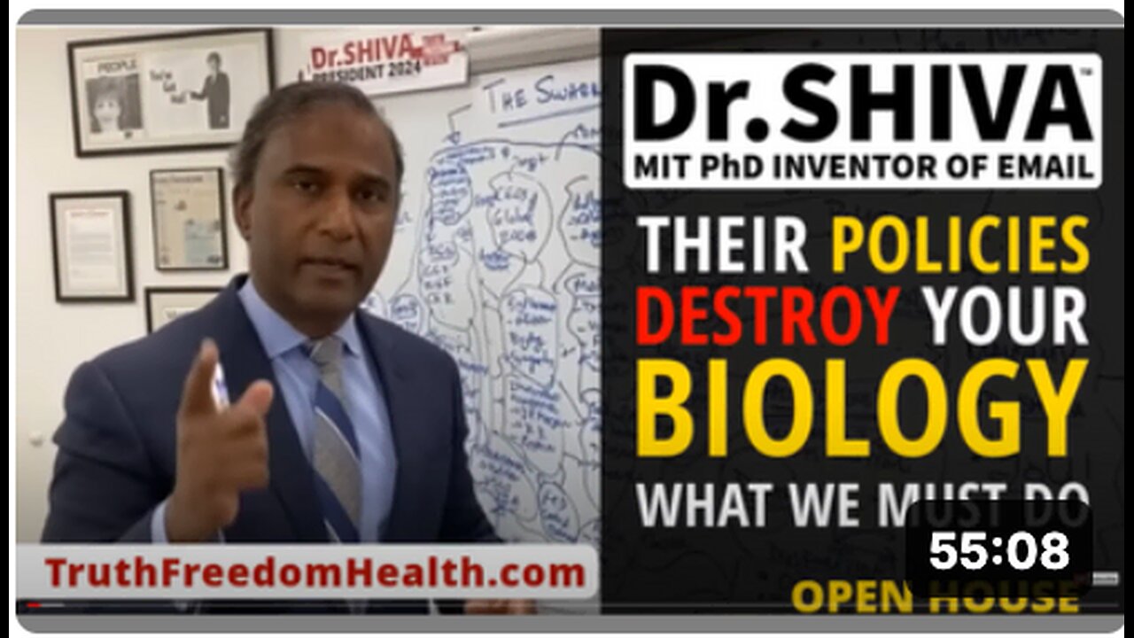 Dr.SHIVA™ OPEN HOUSE – THEIR Policies Destroy YOUR Biology. What WE Must Do.