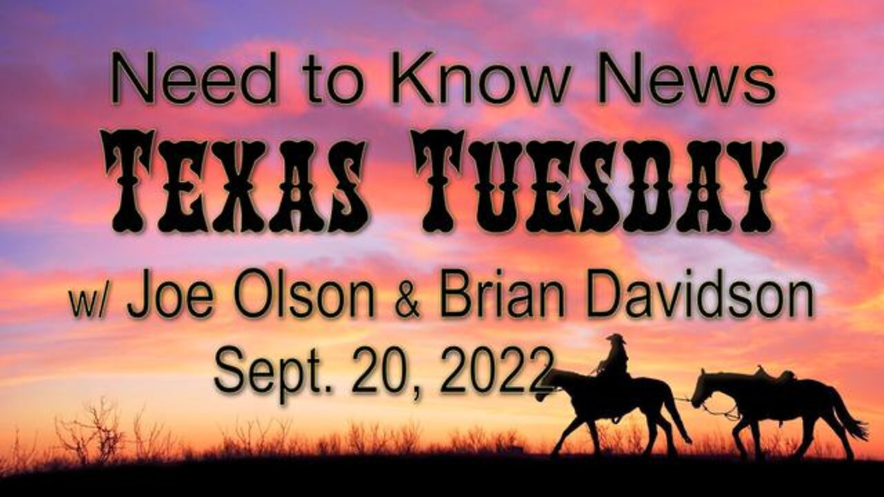 Need to Know News (20 September 2022) with Joe Olson and Brian Davidson