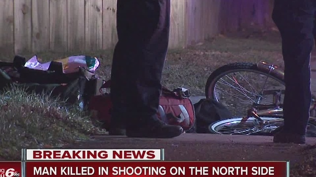 Man dies after being shot multiple times while riding bike on Indy's north side