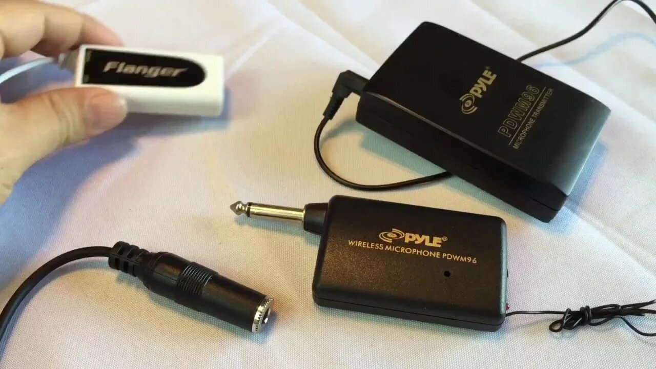 How to get the Pyle PDWM96 wireless lavalier microphone to work with a 3.5mm input jack