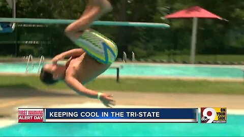 Most city pools open free during heat wave