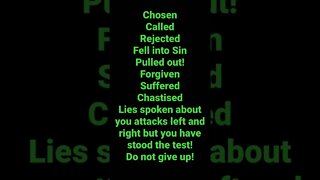 YOU KNEW AT A YOUNG AGE THAT YOU WERE CHOSEN! Important message of hope for God’s chosen people!