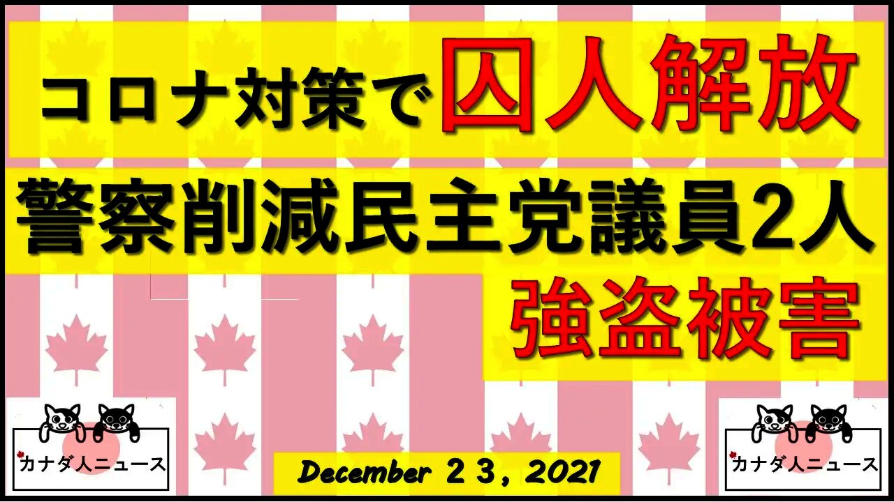 囚人解放/警察予算削減議員が立て続けに強盗被害