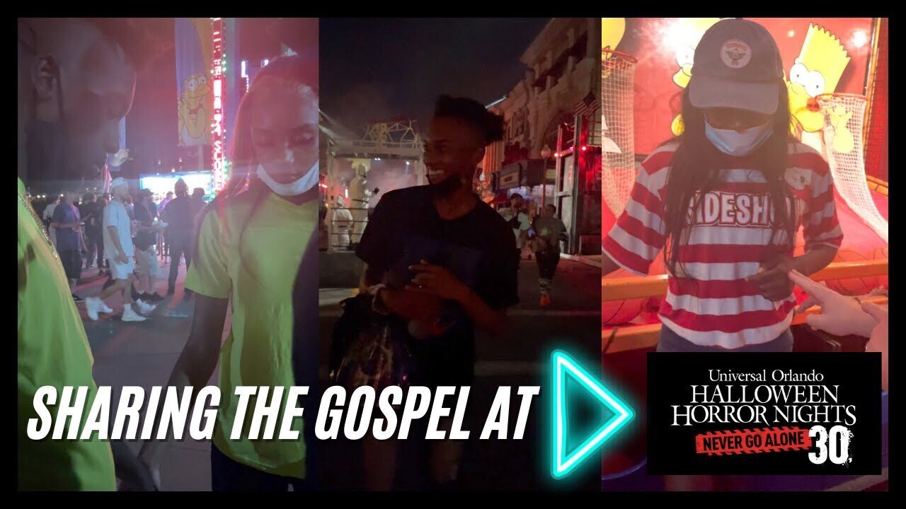 SHARING THE GOSPEL AT HALLOWEEN HORROR NIGHTS 30 AT UNIVERSAL STUDIOS FLORIDA!!!