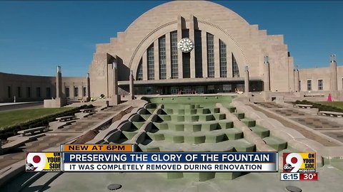 Glory of the Union Terminal fountain restored