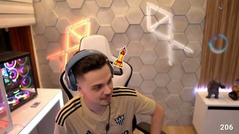 Gago na live do Gabepeixe "Vim para SP só pelo Hype" kkkk