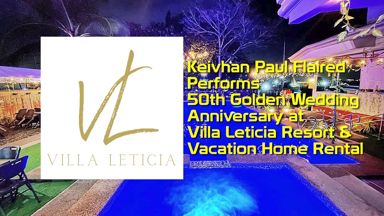 Keivhan Perform Golden Wedding Performance At Villa Leticia Resort Sasa