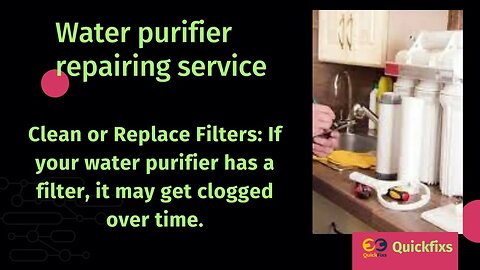 Water purifier repair service in Chinchwad